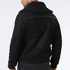 Top 10 🌟 Veste Suédine Col Mouton MA21007 Noir de Zayne Paris 🎁 -Zayne Paris Soldes zayne paris 289480 MA21007 BLACK 20211027T140251 04