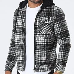 Tout neuf 🔥 Surchemise Carreaux KD651 Noir Blanc de Zayne Paris 💯