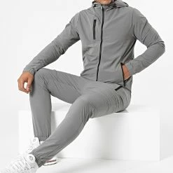 Remise 😀 Ensemble De Survetement TX-732 Gris de Zayne Paris 🎉