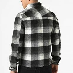 Coupon 🛒 Surchemise Zippée A Carreaux KD656 Noir Beige de Zayne Paris 👏 -Zayne Paris Soldes zayne paris 291265 KD656 1 20211112T124333 04