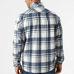 Vente flash 🛒 Surchemise A Carreaux KD665 Bleu de Zayne Paris 🛒 -Zayne Paris Soldes zayne paris 291270 KD665 2 20211111T161341 04