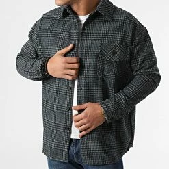 Le moins cher 🤩 Surchemise KD666 Noir Bleu Marine de Zayne Paris 🥰