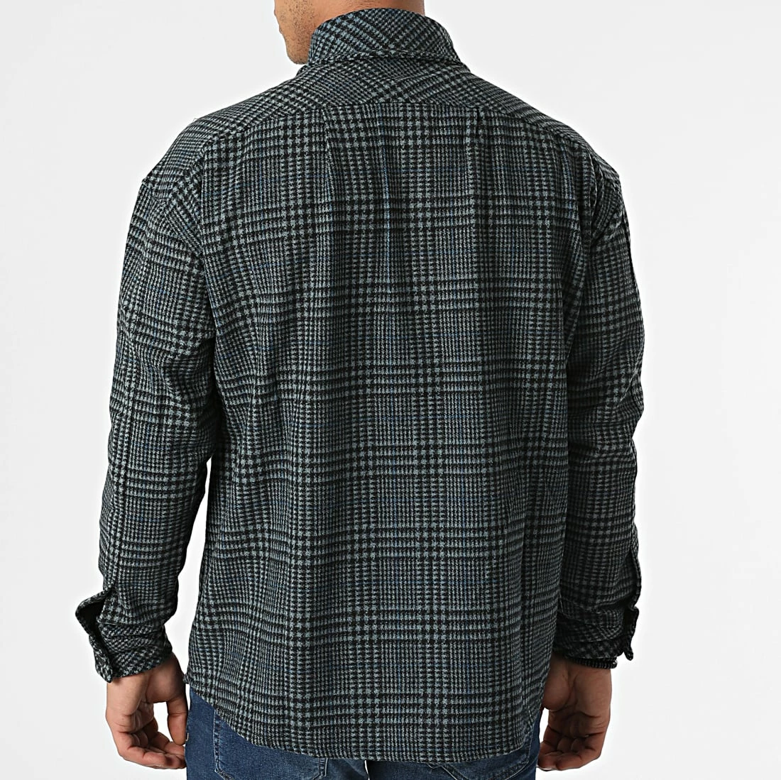 Le moins cher 🤩 Surchemise KD666 Noir Bleu Marine de Zayne Paris 🥰 4 Le moins cher 🤩 Surchemise KD666 Noir Bleu Marine de Zayne Paris 🥰 – Image 4