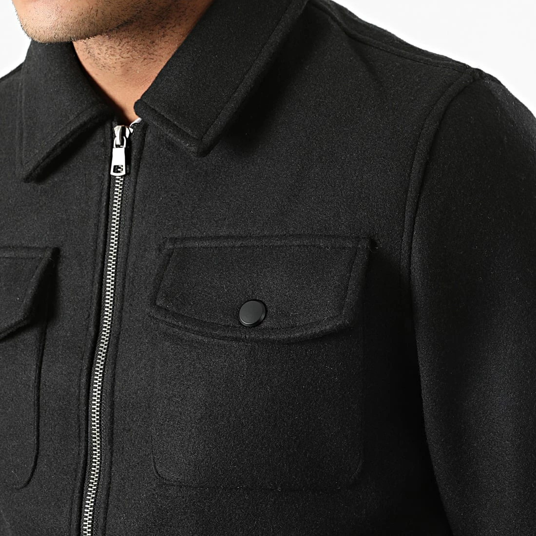 Le moins cher 🎁 Surchemise KD655 Noir de Zayne Paris ⭐ 2 Le moins cher 🎁 Surchemise KD655 Noir de Zayne Paris ⭐ – Image 2