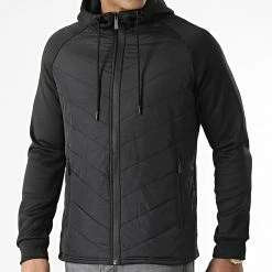 Budget ⌛ Veste Zippée Capuche E308 Noir de Zayne Paris 🧨