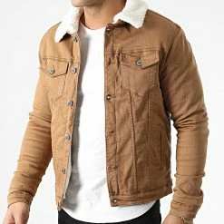 Bon marché ✔️ Veste Jean A Col Mouton ZVS-009 Camel de Zayne Paris 😍 -Zayne Paris Soldes zayne paris 293762 ZVS 009 20211209T153955 03