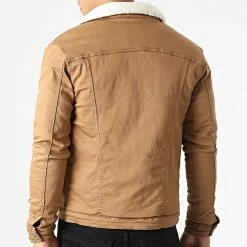 Bon marché ✔️ Veste Jean A Col Mouton ZVS-009 Camel de Zayne Paris 😍 -Zayne Paris Soldes zayne paris 293762 ZVS 009 20211209T153956 04