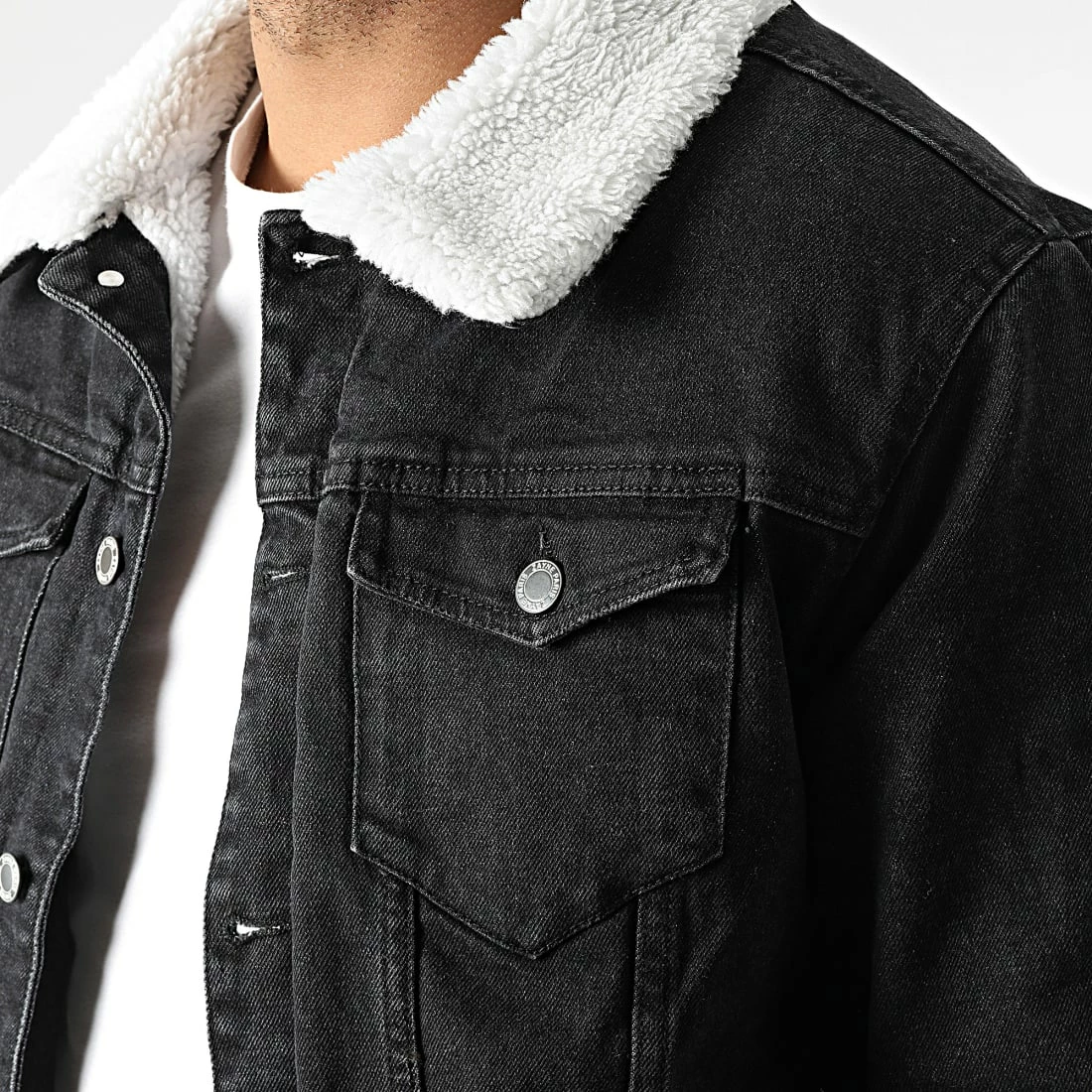 Coupon đ„ Veste Jean A Col Mouton ZVS-008 Noir de Zayne Paris â€ïž 2 Coupon đ„ Veste Jean A Col Mouton ZVS-008 Noir de Zayne Paris â€ïž â Image 2