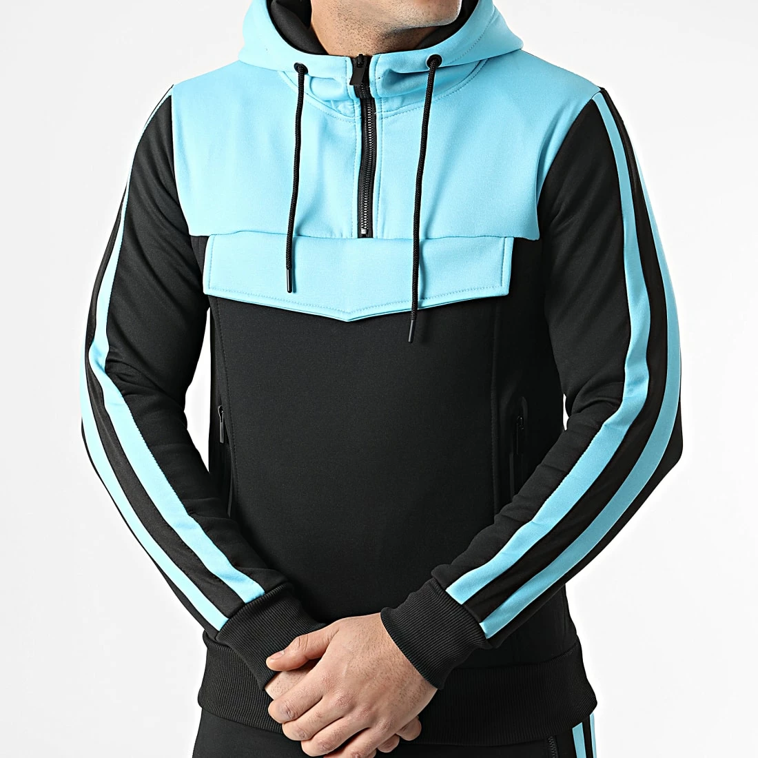 Offres 😍 Ensemble De Survetement TX-749 Noir Bleu de Zayne Paris 🥰 2 Offres 😍 Ensemble De Survetement TX-749 Noir Bleu de Zayne Paris 🥰 – Image 2