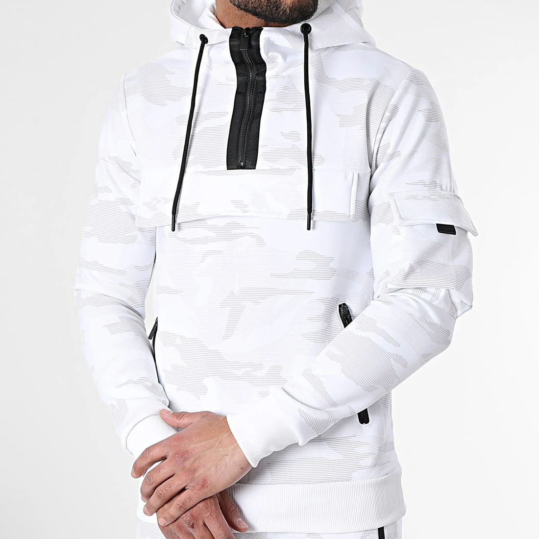 De gros 😍 Ensemble De Survetement Camouflage TX-752 Blanc de Zayne Paris 🥰 3 De gros 😍 Ensemble De Survetement Camouflage TX-752 Blanc de Zayne Paris 🥰 – Image 3