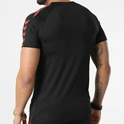 Bon marché 🔥 Ensemble De Survetement A Bandes E195 Noir Rouge de Zayne Paris 🧨 -Zayne Paris Soldes zayne paris 306025 E195 5 20220225T124438 03