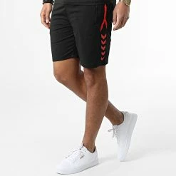 Bon marché 🔥 Ensemble De Survetement A Bandes E195 Noir Rouge de Zayne Paris 🧨 -Zayne Paris Soldes zayne paris 306025 E195 5 20220225T124439 04