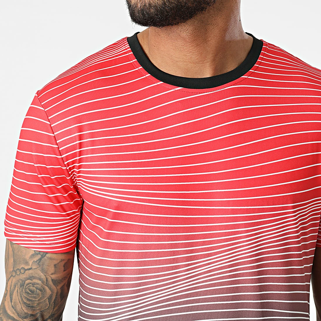 Vente flash 🥰 Ensemble De Survetement A Rayures E211 Rouge Noir de Zayne Paris 🎁 2 Vente flash 🥰 Ensemble De Survetement A Rayures E211 Rouge Noir de Zayne Paris 🎁 – Image 2