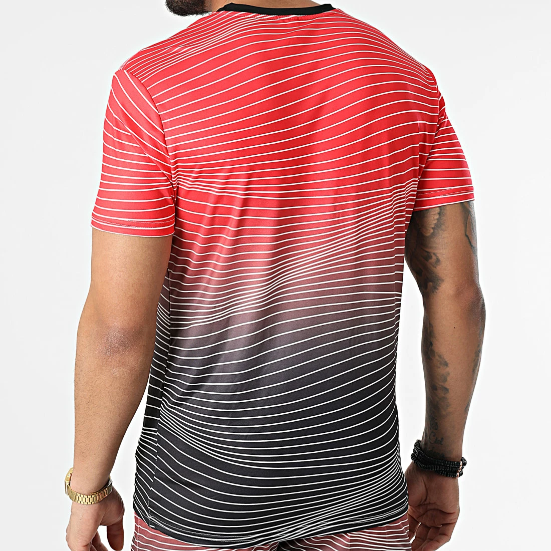 Vente flash 🥰 Ensemble De Survetement A Rayures E211 Rouge Noir de Zayne Paris 🎁 4 Vente flash 🥰 Ensemble De Survetement A Rayures E211 Rouge Noir de Zayne Paris 🎁 – Image 4