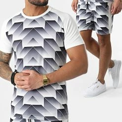 Budget 🛒 Ensemble De Survetement E210 Gris Blanc de Zayne Paris 🧨