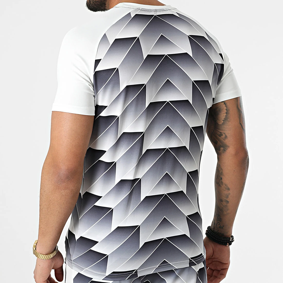 Budget 🛒 Ensemble De Survetement E210 Gris Blanc de Zayne Paris 🧨 4 Budget 🛒 Ensemble De Survetement E210 Gris Blanc de Zayne Paris 🧨 – Image 4