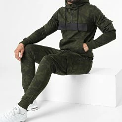 Meilleure vente 🔥 Ensemble De Survetement Camouflage TX-750 Vert Kaki de Zayne Paris ❤️