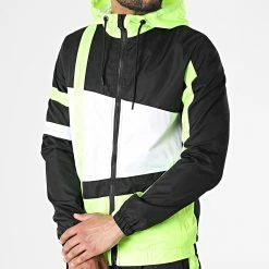 Promo ⌛ Ensemble De Survetement A Bandes TX-724 Blanc Noir Jaune Fluo de Zayne Paris 🤩 -Zayne Paris Soldes zayne paris 310038 TX 724 5 20220324T161817 03