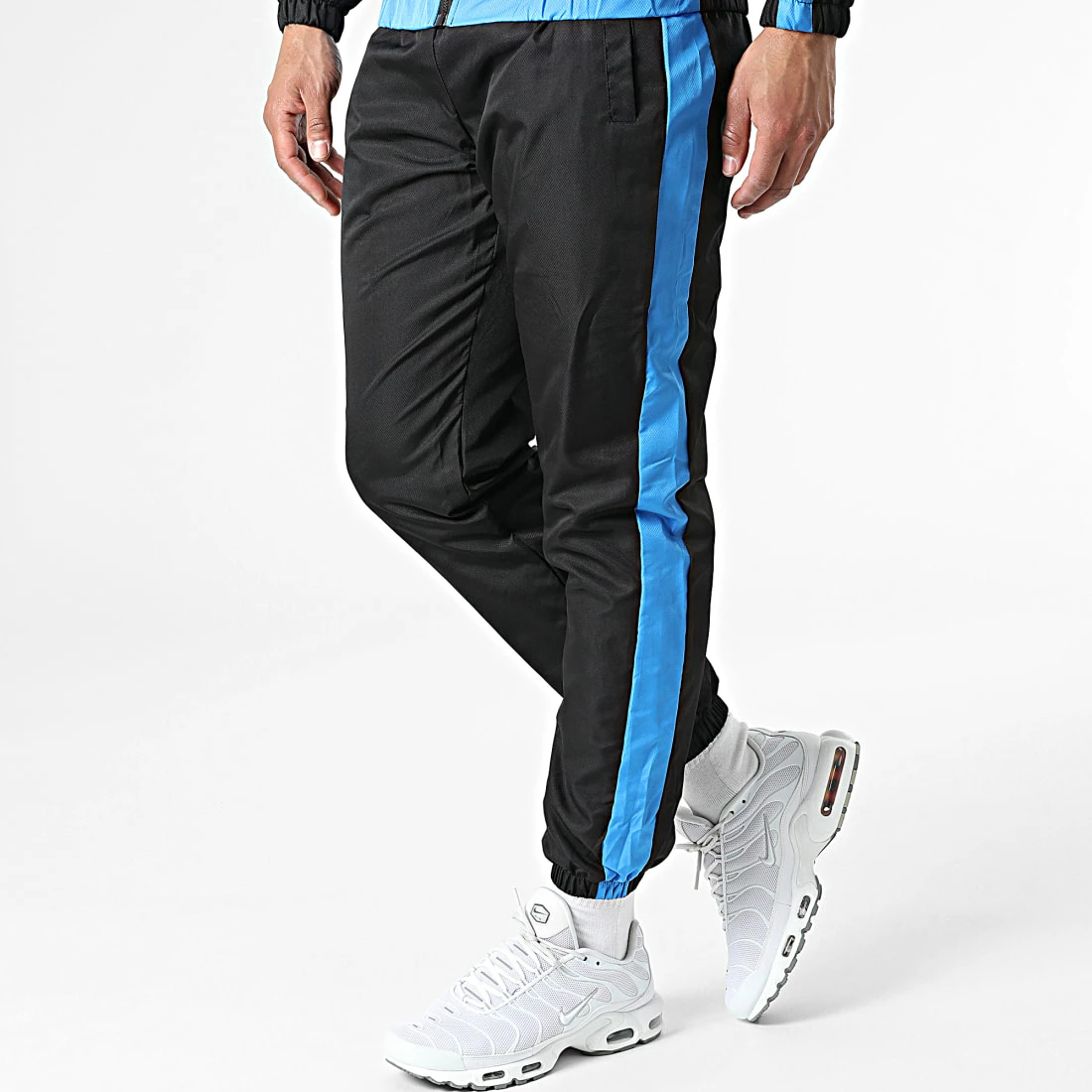 Acheter ✔️ Ensemble De Survetement A Bandes TX-724 Blanc Noir Bleu de Zayne Paris 👍 4 Acheter ✔️ Ensemble De Survetement A Bandes TX-724 Blanc Noir Bleu de Zayne Paris 👍 – Image 4