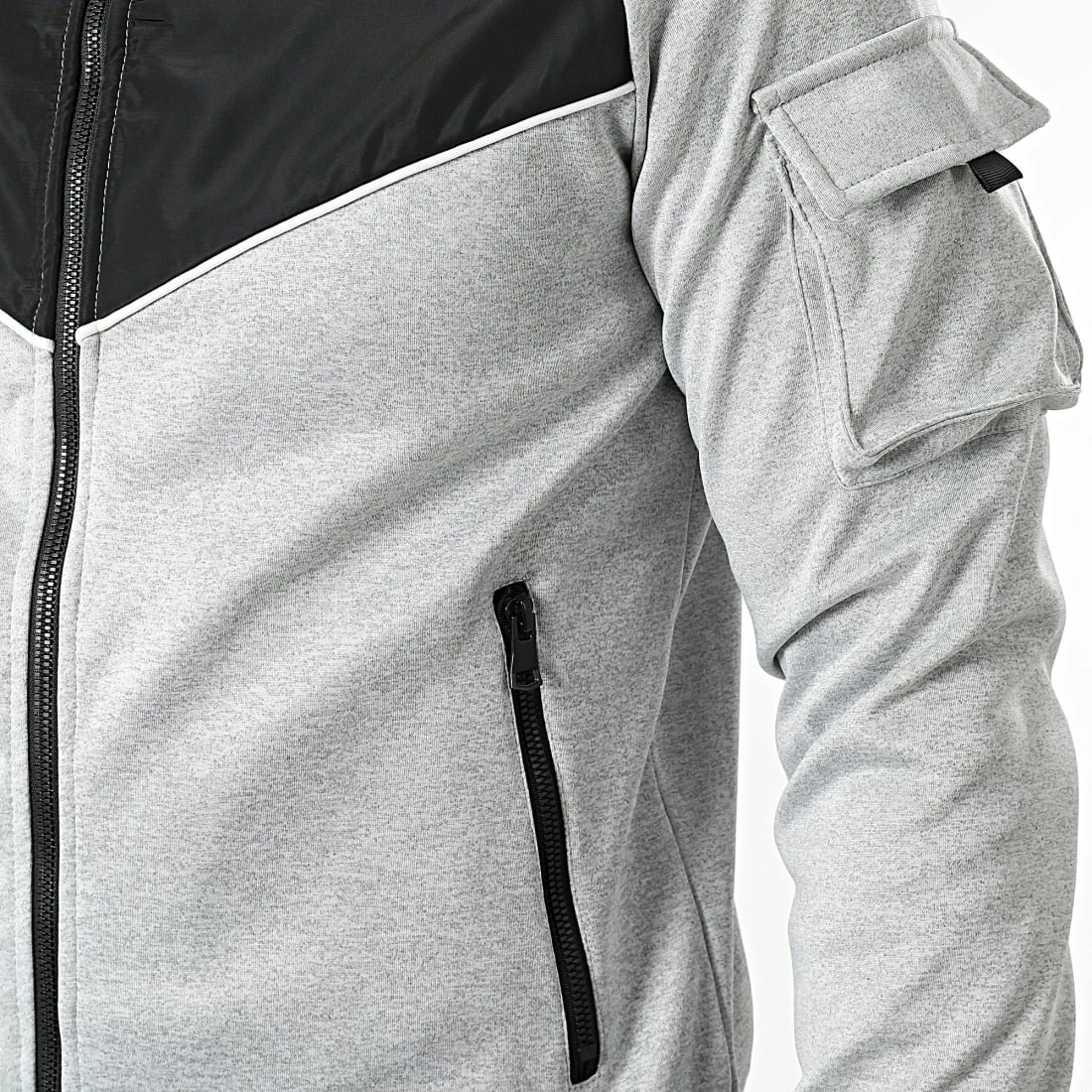 Grosses soldes 🤩 Ensemble De Survetement E299 Gris Chiné de Zayne Paris 🤩 2 Grosses soldes 🤩 Ensemble De Survetement E299 Gris Chiné de Zayne Paris 🤩 – Image 2