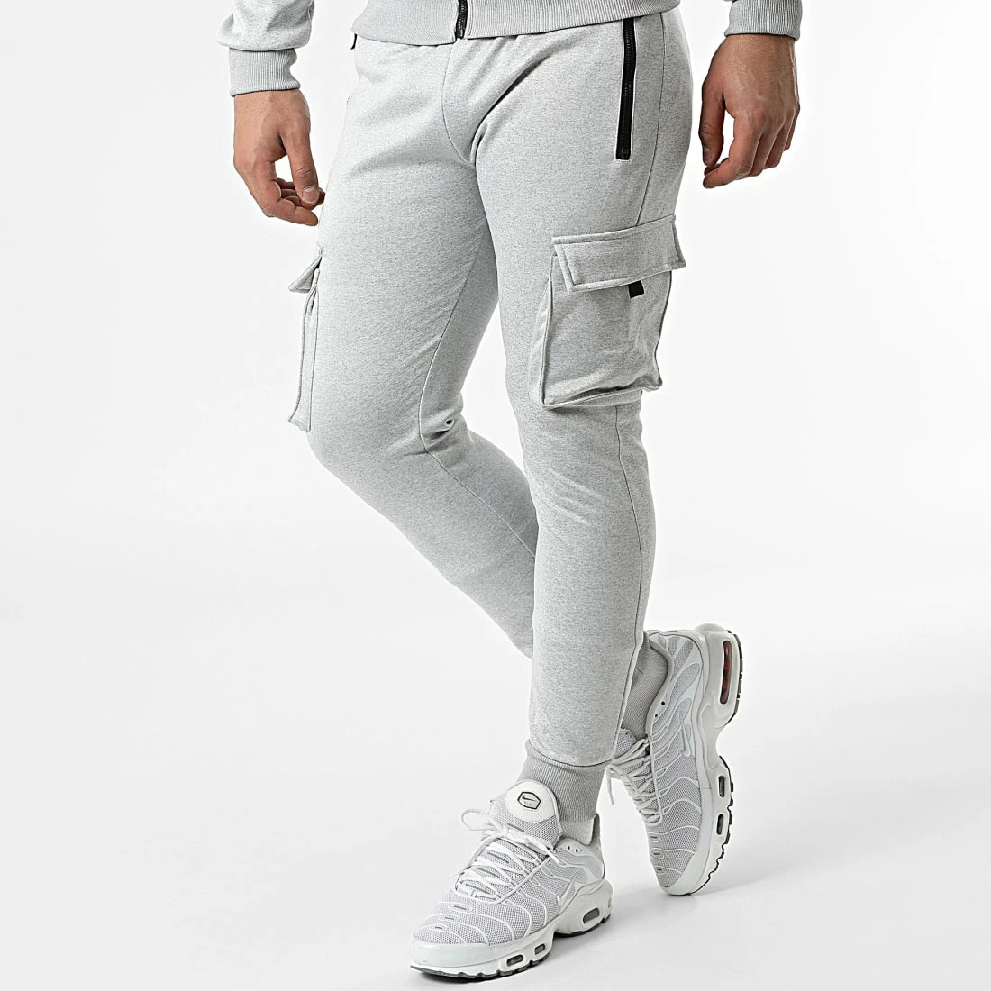 Grosses soldes 🤩 Ensemble De Survetement E299 Gris Chiné de Zayne Paris 🤩 4 Grosses soldes 🤩 Ensemble De Survetement E299 Gris Chiné de Zayne Paris 🤩 – Image 4