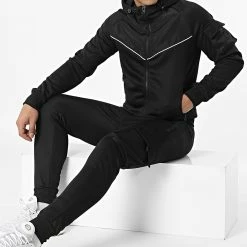 Grosses soldes 😍 Ensemble De Survetement E299 Noir de Zayne Paris 😉