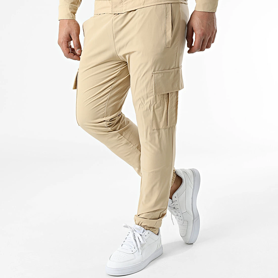 Tout neuf ⭐ Ensemble Veste Et Pantalon Jogging TX-730 Beige de Zayne Paris 😀 4 Tout neuf ⭐ Ensemble Veste Et Pantalon Jogging TX-730 Beige de Zayne Paris 😀 – Image 4