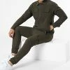 Nouveau ⭐ Ensemble Veste Et Pantalon Jogging TX-730 Vert Kaki de Zayne Paris 👏