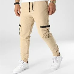 Vente flash 🥰 Jogger Pant ZAY-026 Beige de Zayne Paris ⭐