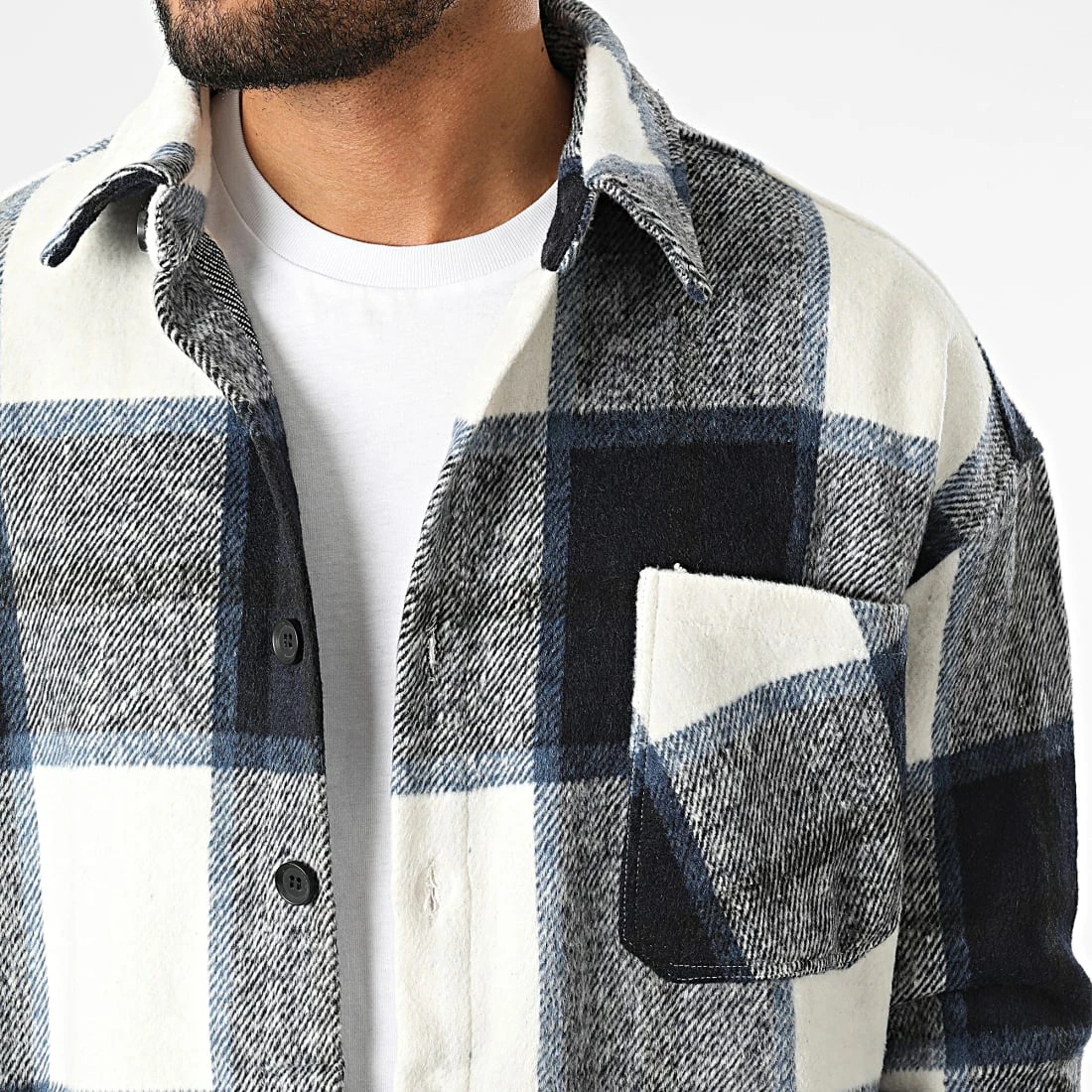 Les meilleures critiques de 😉 Surchemise A Carreaux KD642 Blanc Bleu Marine de Zayne Paris ⌛ 2 Les meilleures critiques de 😉 Surchemise A Carreaux KD642 Blanc Bleu Marine de Zayne Paris ⌛ – Image 2