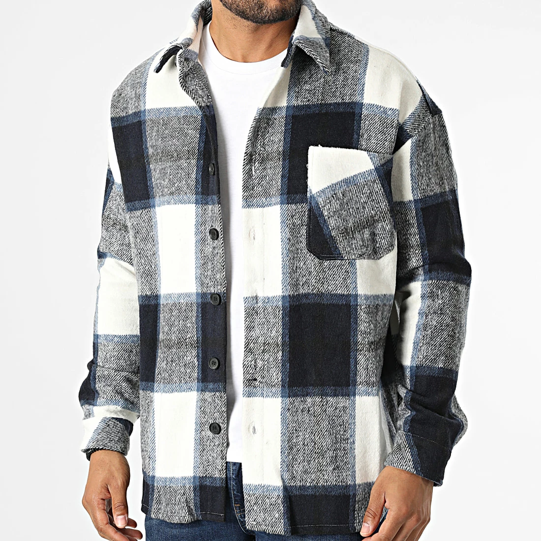 Les meilleures critiques de 😉 Surchemise A Carreaux KD642 Blanc Bleu Marine de Zayne Paris ⌛ 3 Les meilleures critiques de 😉 Surchemise A Carreaux KD642 Blanc Bleu Marine de Zayne Paris ⌛ – Image 3