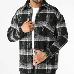 Nouveau 🔥 Surchemise A Carreaux KD636 Noir de Zayne Paris 🌟