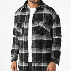 Nouveau 🔥 Surchemise A Carreaux KD636 Noir de Zayne Paris 🌟 -Zayne Paris Soldes zayne paris 331093 KD636 2 20220804T161657 03