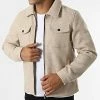 De gros ✨ Veste Zippée KD655 Beige Chiné de Zayne Paris ❤️