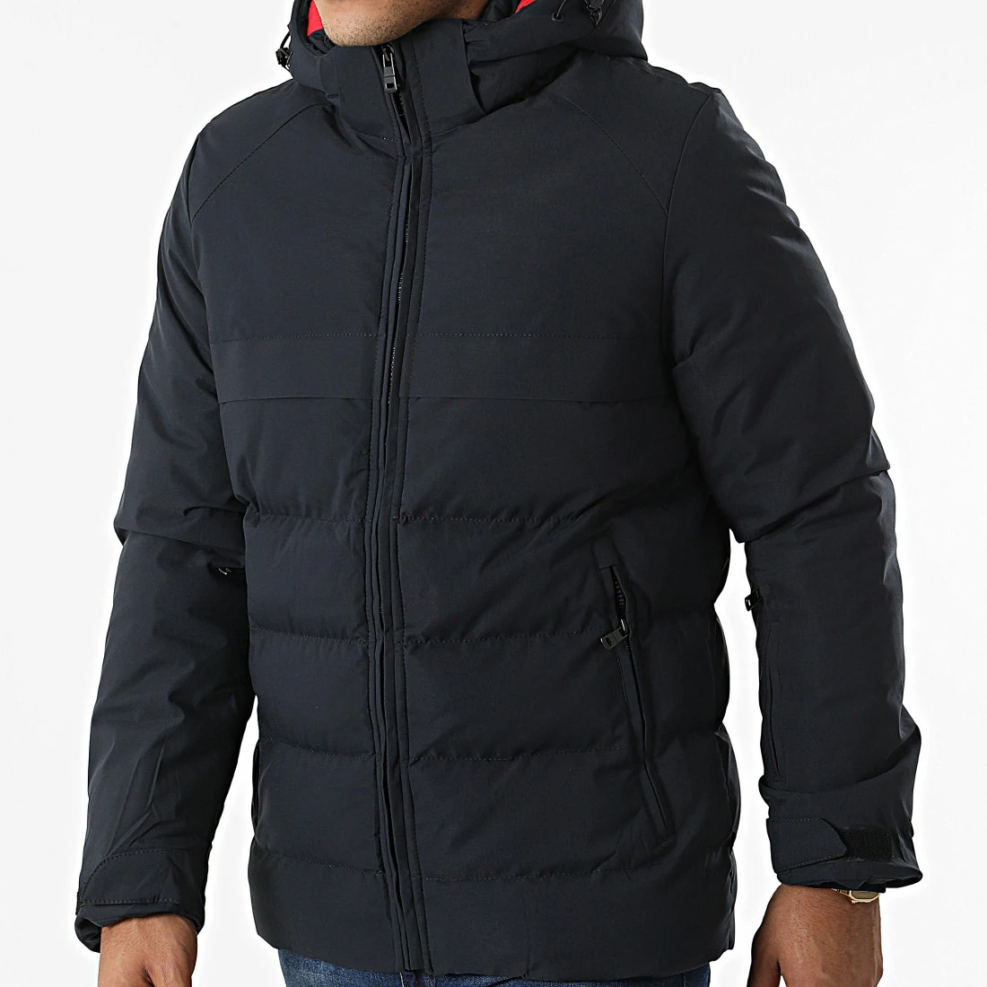 Nouveau ✔️ Doudoune Capuche MA21012 Bleu Marine de Zayne Paris 🔥 3 Nouveau ✔️ Doudoune Capuche MA21012 Bleu Marine de Zayne Paris 🔥 – Image 3