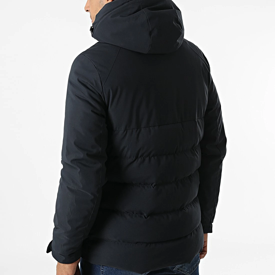 Nouveau ✔️ Doudoune Capuche MA21012 Bleu Marine de Zayne Paris 🔥 4 Nouveau ✔️ Doudoune Capuche MA21012 Bleu Marine de Zayne Paris 🔥 – Image 4