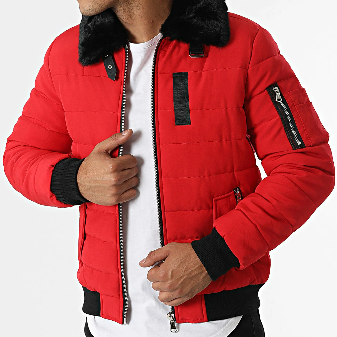 Coupon 🌟 Doudoune Col Fourrure MA21008 Rouge de Zayne Paris 🔔 1 Coupon 🌟 Doudoune Col Fourrure MA21008 Rouge de Zayne Paris 🔔