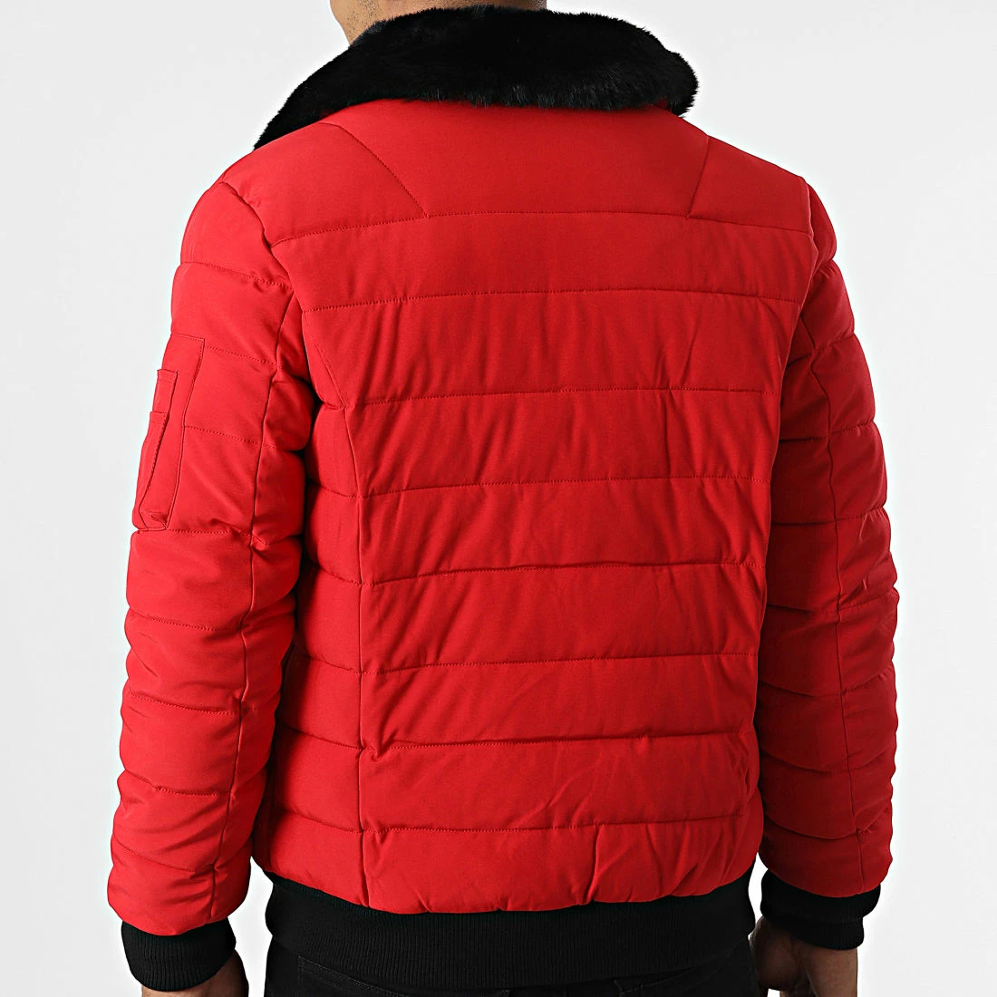 Coupon 🌟 Doudoune Col Fourrure MA21008 Rouge de Zayne Paris 🔔 4 Coupon 🌟 Doudoune Col Fourrure MA21008 Rouge de Zayne Paris 🔔 – Image 4