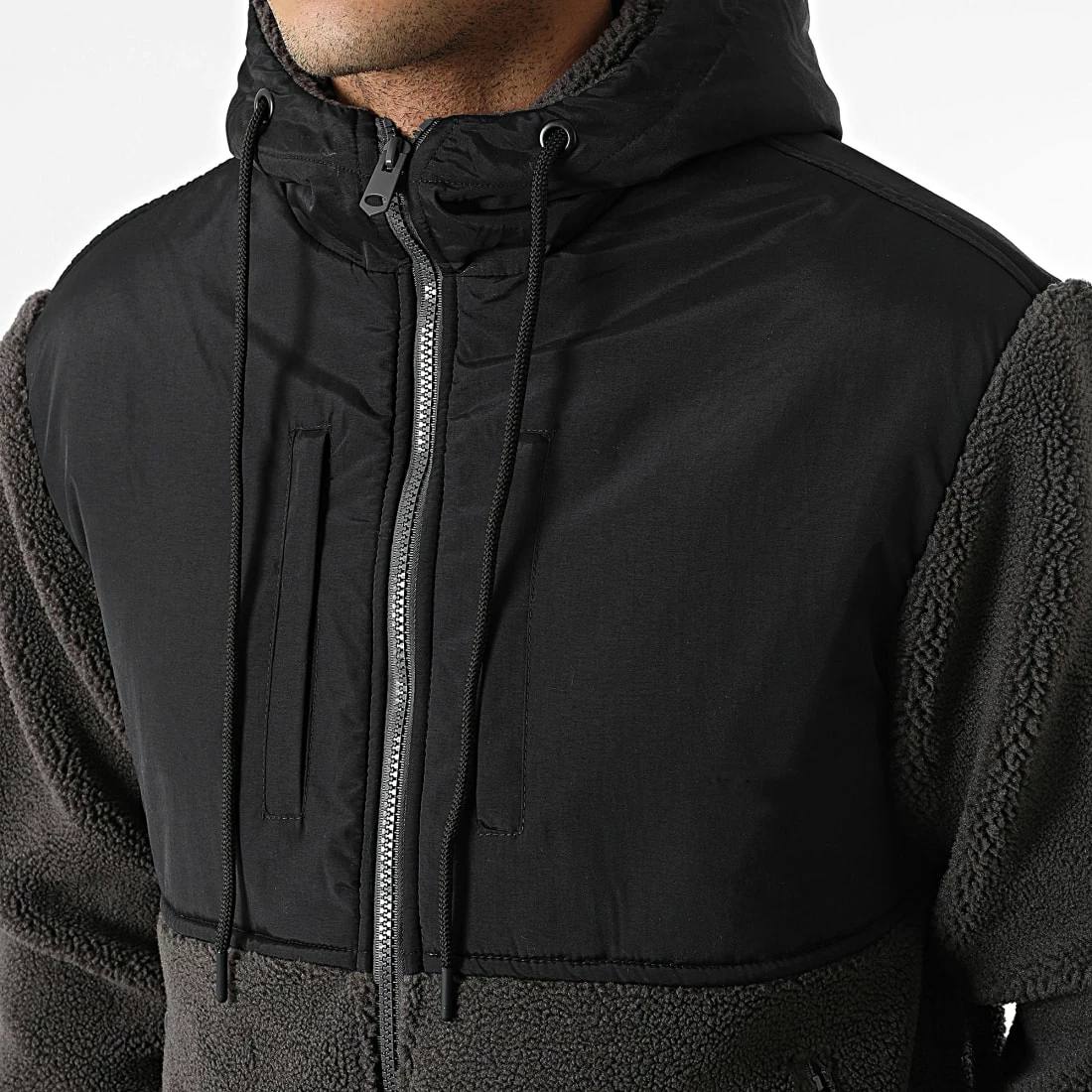 Promo 🥰 Veste Zippée Capuche Polaire TX-720 Gris Anthracite Noir de Zayne Paris 👍 2 Promo 🥰 Veste Zippée Capuche Polaire TX-720 Gris Anthracite Noir de Zayne Paris 👍 – Image 2