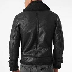 Meilleure affaire 🤩 Veste Zippée Col Mouton MA21005 Noir de Zayne Paris 🌟 -Zayne Paris Soldes zayne paris 331635 MA21005 BLACK 20220810T154904 04