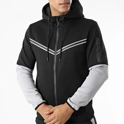 Vente flash 👏 Ensemble Sweat Zippé Capuche Et Pantalon Jogging E-315 Noir Réfléchissant de Zayne Paris 🌟 6 Vente flash 👏 Ensemble Sweat Zippé Capuche Et Pantalon Jogging E-315 Noir Réfléchissant de Zayne Paris 🌟 -Zayne Paris Soldes zayne paris 333286 E 315 1 20220823T140258 03