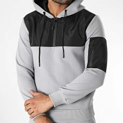 Budget ⭐ Ensemble Veste Col Zippé Capuche Et Pantalon Jogging E-311 Gris de Zayne Paris 🎉 -Zayne Paris Soldes zayne paris 336146 E 311 2 20220915T150506 03