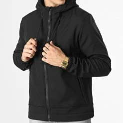 Vente flash ⭐ Veste Zippée Capuche E340 Noir de Zayne Paris 😍