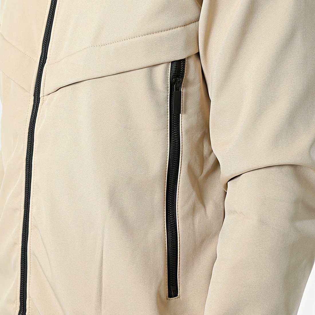 Meilleure vente 🎉 Veste Zippée Capuche E347 Beige de Zayne Paris 🔔 2 Meilleure vente 🎉 Veste Zippée Capuche E347 Beige de Zayne Paris 🔔 – Image 2