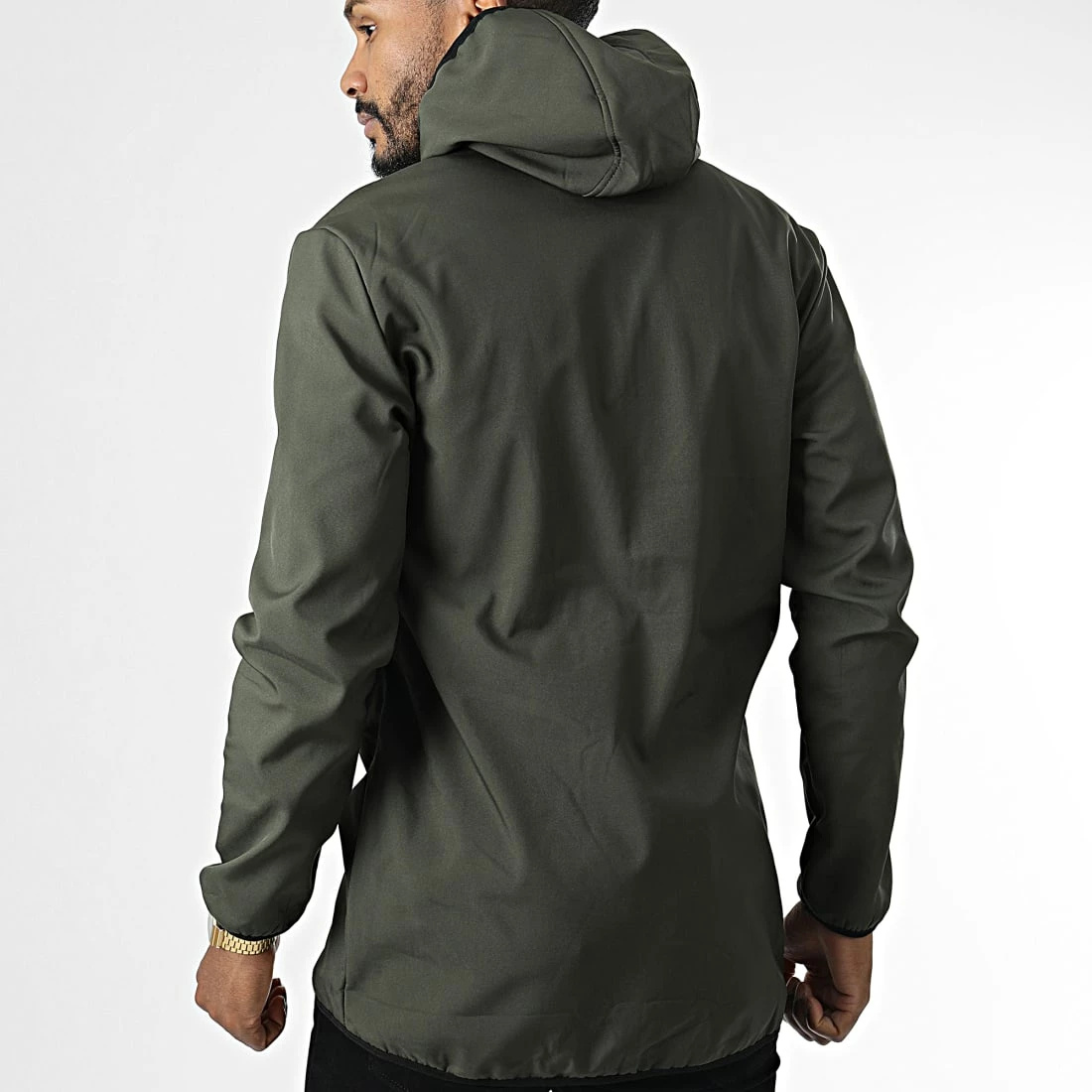 Tout neuf 🌟 Veste Zippée Capuche E347 Vert Kaki de Zayne Paris 🛒 4 Tout neuf 🌟 Veste Zippée Capuche E347 Vert Kaki de Zayne Paris 🛒 – Image 4
