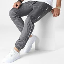 Meilleure vente 👍 Pantalon Jogging TX-809 Gris Anthracite de Zayne Paris 😉 -Zayne Paris Soldes zayne paris 340350 TX 809 2 20221007T152702 03