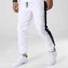 Meilleur prix 🤩 Pantalon Jogging A Bandes TX-806 Blanc de Zayne Paris 😀