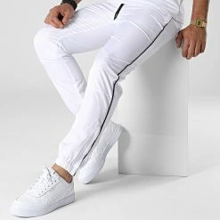 Bon marché 😀 Pantalon Jogging TX-809 Blanc de Zayne Paris 😉 -Zayne Paris Soldes zayne paris 340365 TX 809 3 20221007T154826 03