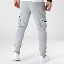 Meilleure affaire 😍 Pantalon Jogging TX-819 Gris Chiné de Zayne Paris 🔔 -Zayne Paris Soldes zayne paris 340375 TX 819 2 20221007T154758 04