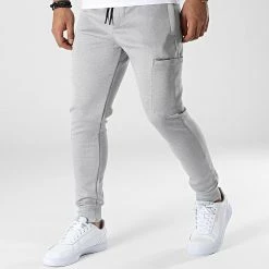 Offres 😀 Pantalon Jogging TX-817 Gris Chiné de Zayne Paris 💯